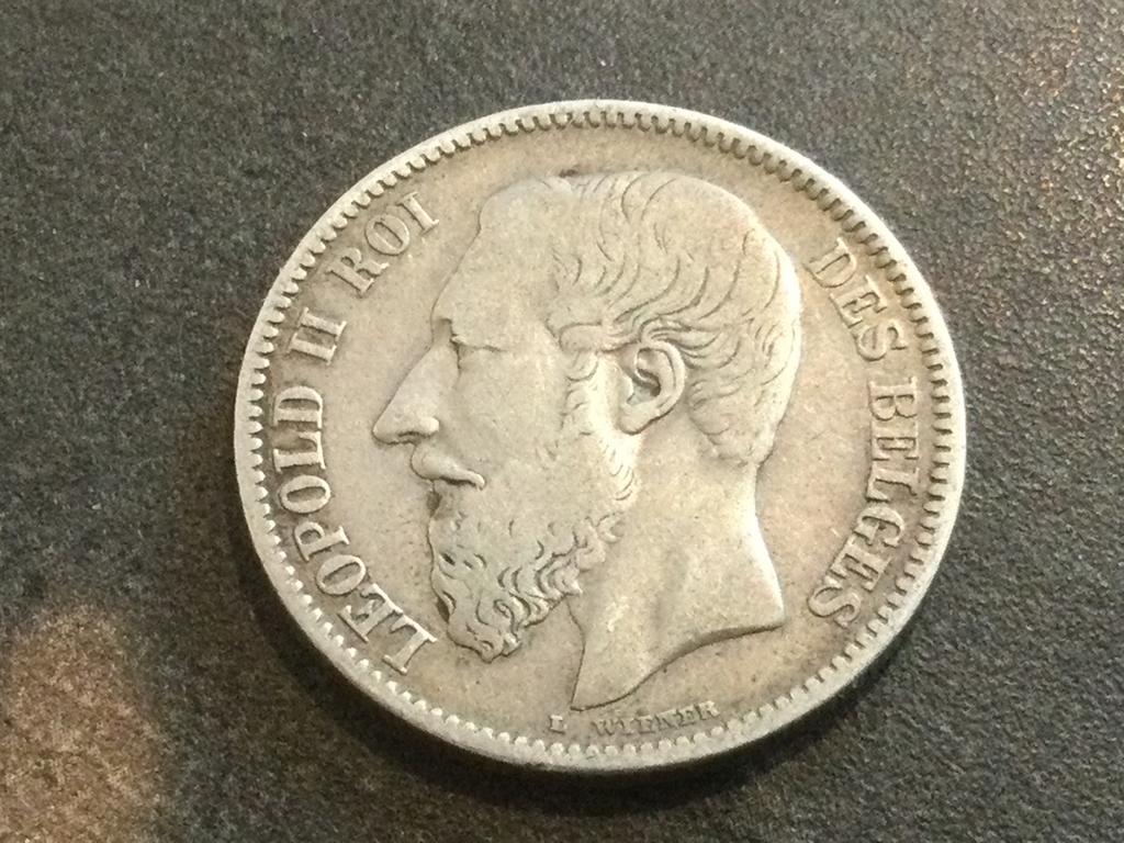Belgique 2 francs 1867 argent, Enlèvement ou Envoi, Argent