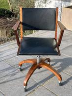 Vintage bureaustoel De Coene EFAC, Ophalen, Gebruikt, Bruin, Bureaustoel