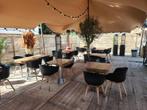 eiken tafel met zwarte stoelen, Ophalen