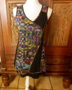 (32)- robe femme t.36 noire, Zwart, Ophalen of Verzenden, Zo goed als nieuw, Knielengte
