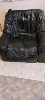 zetel - relax - leder, Huis en Inrichting, Ophalen, Gebruikt, Leer