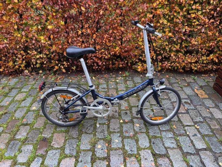 handige vouwfiets Excelsior, Fietsen en Brommers, Fietsen | Vouwfietsen, Gebruikt, Overige merken, Minder dan 14 inch, Totaal opvouwbaar
