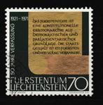 Liechtenstein 1971 Constitution du 50e anniversaire 70R esta, Affranchi, Liechtenstein, Envoi, Autres pays