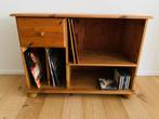 Natuur, houten tv, cd LP kastje in massief natuurhout, Huis en Inrichting, Kasten |Televisiemeubels, Ophalen, Gebruikt