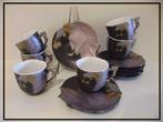 Set van 6 Porselein mokka tassen >> GHAZALA << floraal decor, Ophalen, Nieuw, Porselein, Kop(pen) en/of Schotel(s)