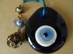 Curiosa boze oog medaillon boze oog hanger Turkije set 1970, Antiek en Kunst, Ophalen of Verzenden