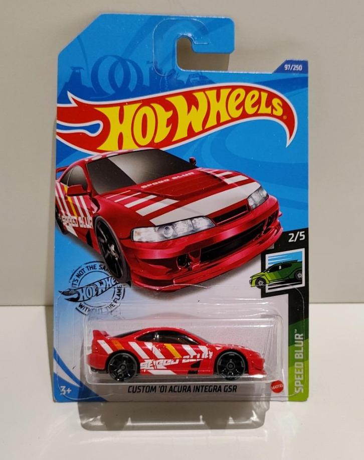 Hot Wheels Custom '01 Acura Integra GSR Speed Blur (2018), Hobby en Vrije tijd, Modelauto's | Overige schalen, Ophalen of Verzenden
