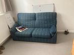 Slaapbank te koop, Huis en Inrichting, Slaapkamer | Slaapbanken, Ophalen, Gebruikt, Blauw, Tweepersoons