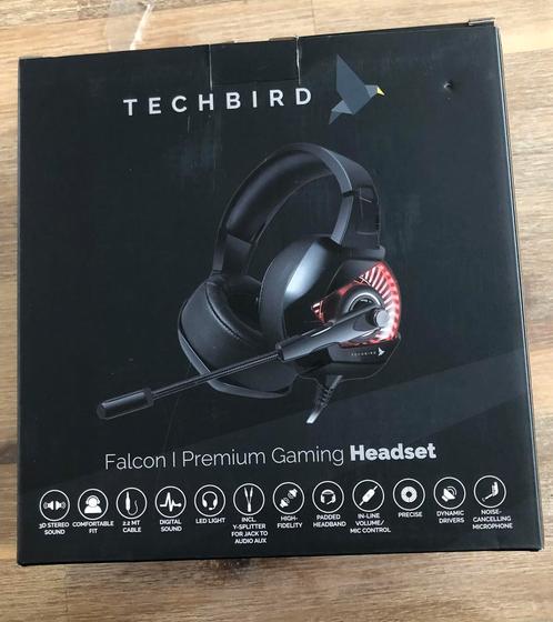 Techbird - Falcon Premium Headset (Wired), Computers en Software, Headsets, Nieuw, Ophalen