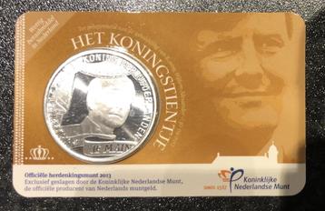 Nederland : Coincard : 10€ 2013 Koningstientje - Verzilverd