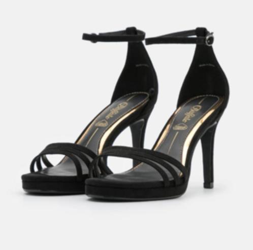 Buffalo - Melissa 2 zwart - maat 39, Kleding | Dames, Schoenen, Nieuw, Sandalen of Muiltjes, Zwart, Verzenden