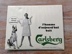Carlsberg... Panneau d'affichage vintage bizarre... années 6, Collections, Enlèvement ou Envoi