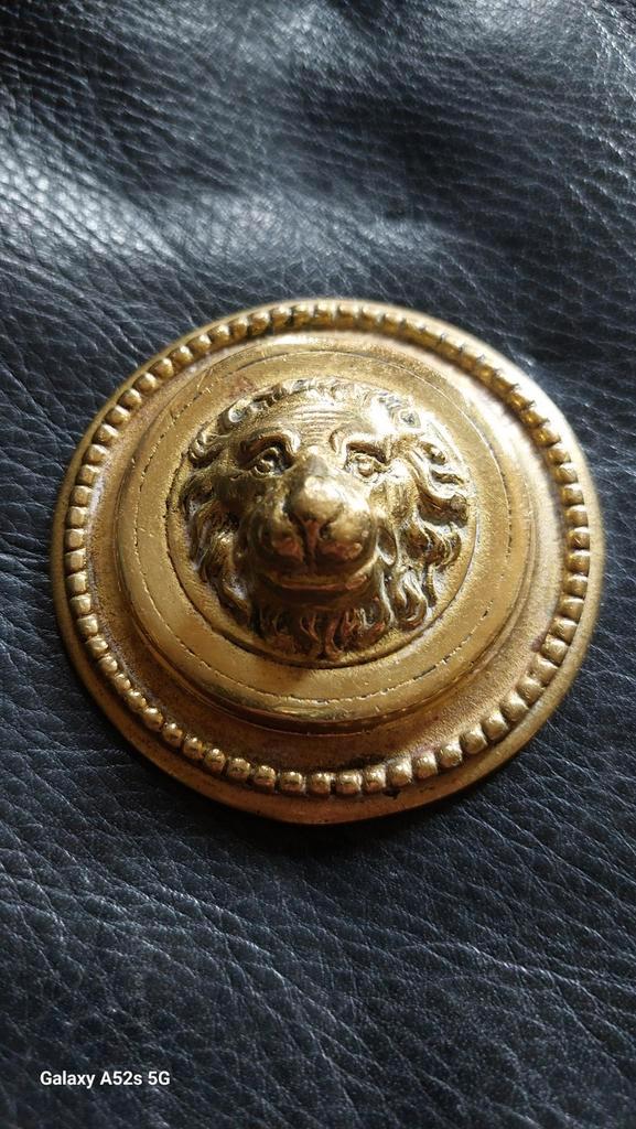 Slot decoratie., Antiek en Kunst, Antiek | Brons en Koper, Koper, Ophalen of Verzenden