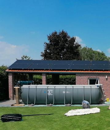 intex zwembad ultra xtr met warmtepomp en zandfilter, Enlèvement, Comme neuf