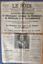 WW2 - MAI 1940  - JOURNAL "LE SOIR" 11 MAI 1940, Collections, Enlèvement ou Envoi
