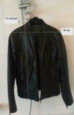 manteau cuir, Comme neuf, Noir, Taille 42/44 (L), Enlèvement