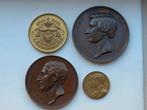 4 bronzen medailles / Penningen Wiener , Devreese, Postzegels en Munten, Penningen en Medailles, Ophalen of Verzenden, Brons