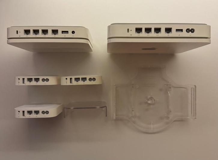 Apple Timecapsule 2TB, 3 Airports, 1 Airport Extreme, Computers en Software, Netwerk switches, Gebruikt, Ophalen of Verzenden