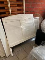 Gepimpt vintage bed - twijfelaar, Huis en Inrichting, Slaapkamer | Bedden, Ophalen, Zo goed als nieuw, Twijfelaar