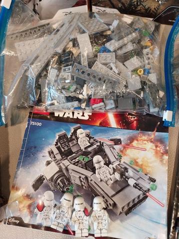 Lego star wars 75100 first order snowspeeder   beschikbaar voor biedingen