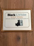 Retro spiegel Black&White Scotch Wiskey, Ophalen, Gebruikt