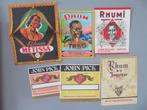 19 etiketten ontwerp Myncke Frères soorten Rhum Rum, Verzamelen, Merken en Reclamevoorwerpen, Verzenden, Zo goed als nieuw, Gebruiksvoorwerp