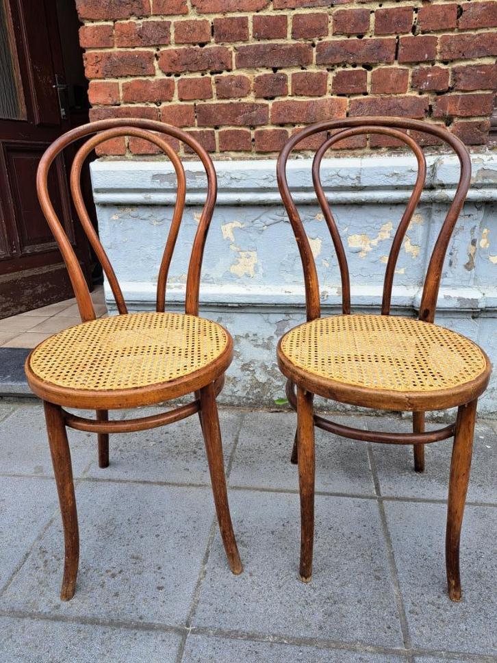 Chaises "bistrot" style Thonet, Antiek en Kunst, Antiek | Meubels | Stoelen en Sofa's, Ophalen of Verzenden