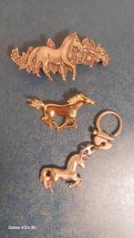 Mooi vintage set voor paarden liefhebbers., Ophalen of Verzenden, Zo goed als nieuw, 4 tot 7 cm, Overige materialen