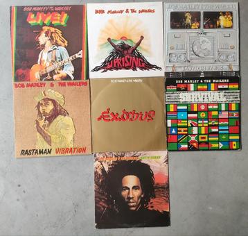 Lot van 7 LP's Bob Marley