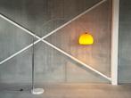 Vintage “Kare” chroom booglamp met marmer voet, ca 1980’s, Maison & Meubles, Lampes | Lampadaires, Enlèvement