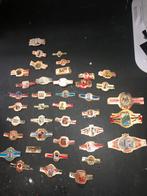 Kleine sigarenbandjes per soort en allerlei in doos, Verzamelen, Ophalen, Gebruikt, Sigarenbandjes