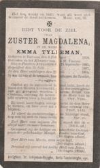Bidprentje Zuster Tylleman, Verzamelen, Bidprentjes en Rouwkaarten, Verzenden, Bidprentje