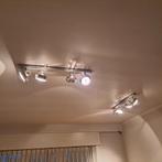 2 Armaturen met elk 4 spots, Huis en Inrichting, Ophalen, Metaal of Aluminium, Zo goed als nieuw, Led