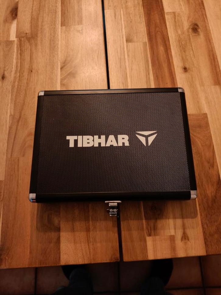 Tibhar Cedric Nuytinck met Donic rubbers, Sport en Fitness, Tafeltennis, Zo goed als nieuw, Ophalen of Verzenden