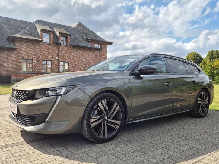 Peugeot 508 SW GT LINE 180p.s., Auto's, Peugeot, Particulier, Lichtmetalen velgen, Diesel, Euro 6, Break, 5 deurs, Automaat, Zwart