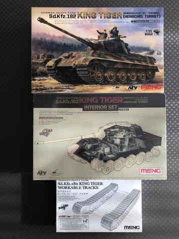 Meng King Tiger Henschel Turret 3-delige set beschikbaar voor biedingen