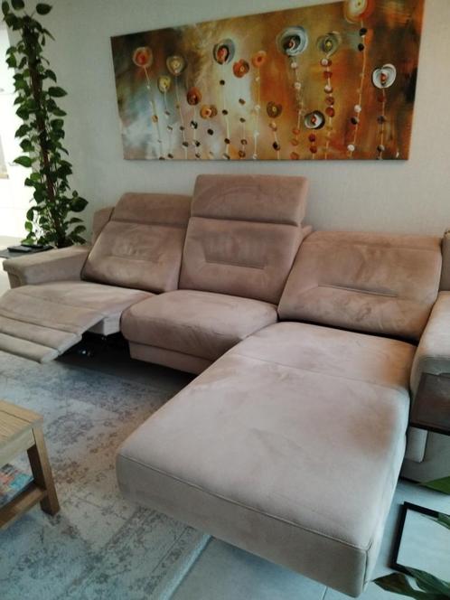 ZITBANK MET RELAX EN LONGCHAIR, Huis en Inrichting, Zetels | Zetels, Zo goed als nieuw, Hoekbank, Driepersoons, 250 tot 300 cm