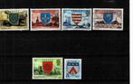 EUROPA JERSEY WAPENSCHILDEN 6 POSTZEGELS GESTEMPELD - SCAN, Postzegels en Munten, Overige landen, Verzenden, Gestempeld