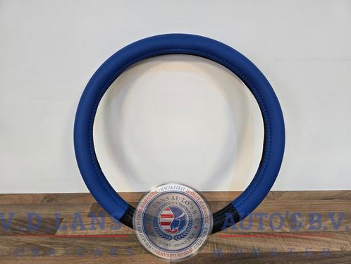 Blauwe lederen race stuurhoes – grip & stijl 38 cm, Auto-onderdelen, Besturing, Nieuw, Ophalen of Verzenden