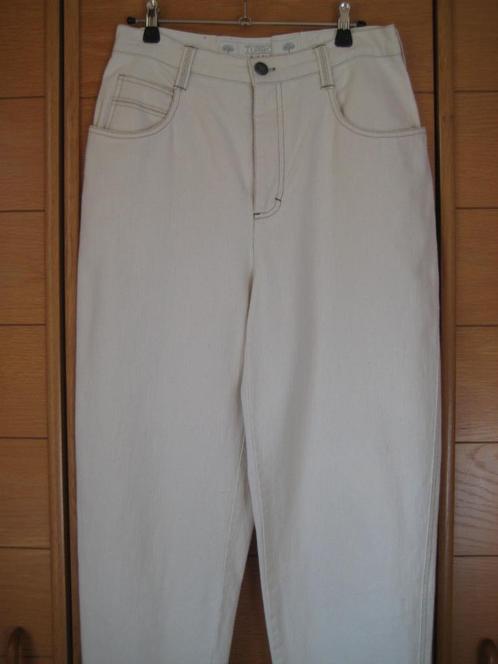 Stijlvolle jeans - maat 40 (Duitse maat)  - zeer licht beige, Kleding | Dames, Spijkerbroeken en Jeans, Zo goed als nieuw, W30 - W32 (confectie 38/40)