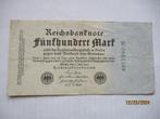 Noodgeld Duitsland: 500 Mark 1923, Postzegels en Munten, Ophalen of Verzenden, Duitsland