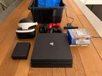 PS4 met SSD!, VR, camera, console+lader en games, Ophalen, Zo goed als nieuw