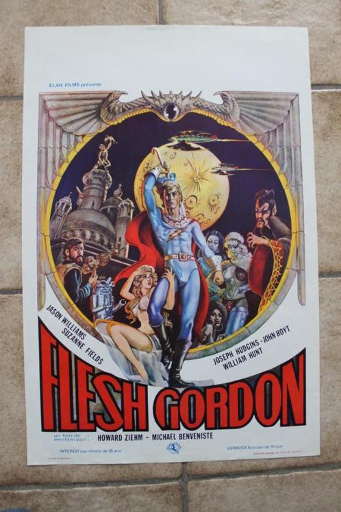 filmaffiche Flesh Gordon 1974 filmposter, Verzamelen, Posters, Zo goed als nieuw, Film en Tv, A1 t/m A3, Rechthoekig Staand, Ophalen of Verzenden