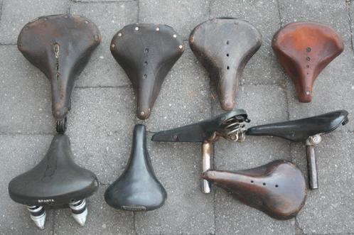 oude lederen zadels brooks - hammock - Ideale - sparta, Fietsen en Brommers, Fietsonderdelen, Gebruikt, Oldtimer, Zadel, Ophalen of Verzenden