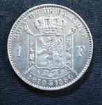 1 frank FR 1880 (volledig kruis) - Leopold II, Verzenden, Zilver, Losse munt, Zilver