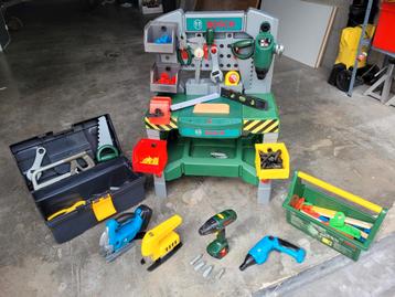 Bosch kinderwerkbank met accessoires, Kinderen en Baby's, Ophalen, Gebruikt