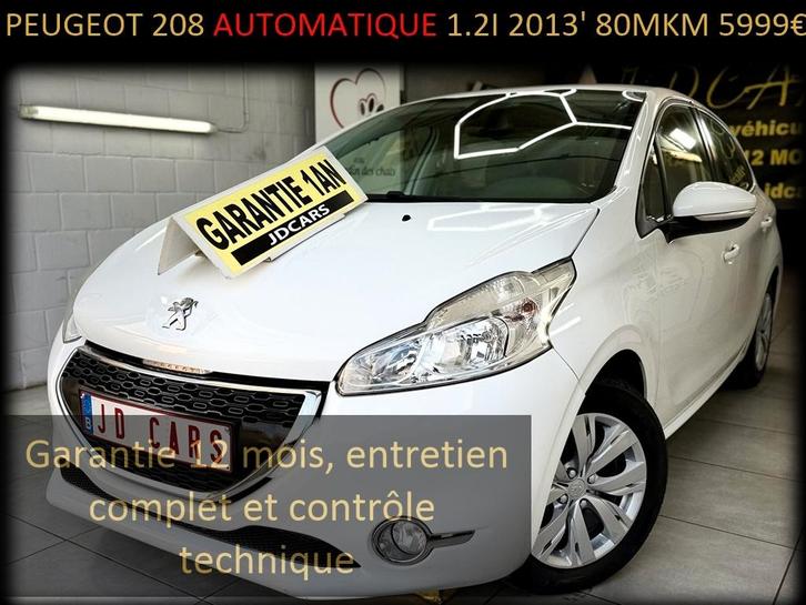 PEUGEOT 208 1.2 ESSENCE AUTOMATIQUE ‼️GARANTIE 1 AN CTOK‼️, Autos, Peugeot, Entreprise, Achat, ABS, Airbags, Air conditionné, Alarme