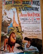 Poster van de dierentuin van Antwerpen (reproductie), Verzamelen, Ophalen of Verzenden, Zo goed als nieuw