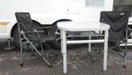 Table pliante +2 chaises comfort, Comme neuf