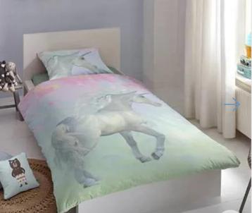 Housse de couette Good Morning Unicorn,, Enlèvement ou Envoi, Rose, Housse de couette, Une personne